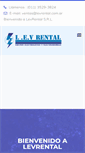 Mobile Screenshot of levrental.com.ar